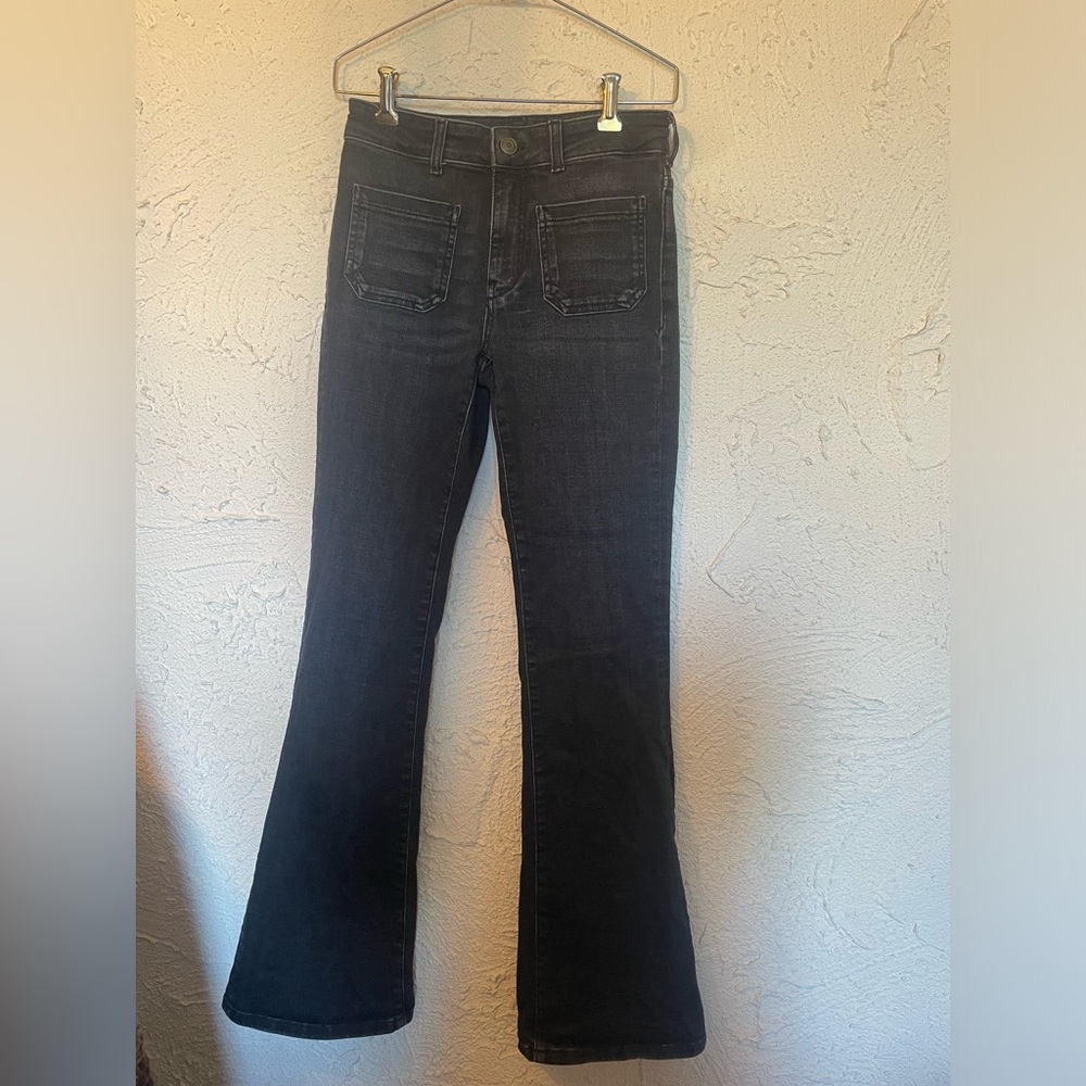Anthropology high rise skinny bootcut jeans